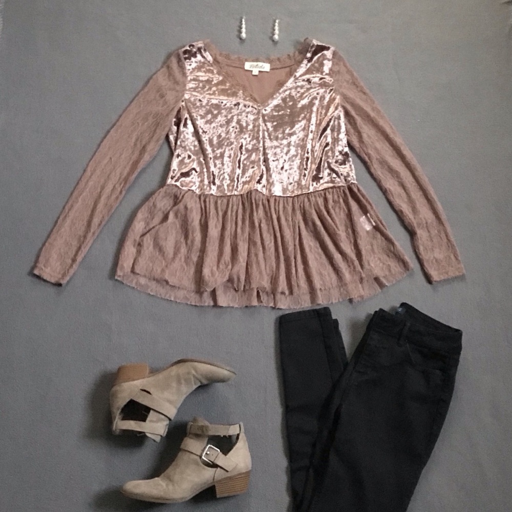 Velvet Lace Blouse